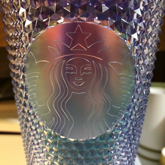 NEW STARBUCKS MERMAID BLUE OMBRE STUDDED BLING CUP